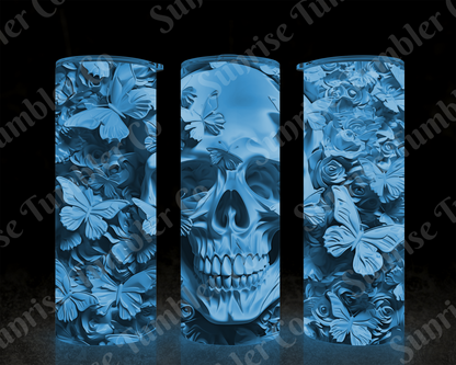 Skulls Variety Part 1 - 20 oz and 30 oz Tumbler (Glow In The Dark Option Available)