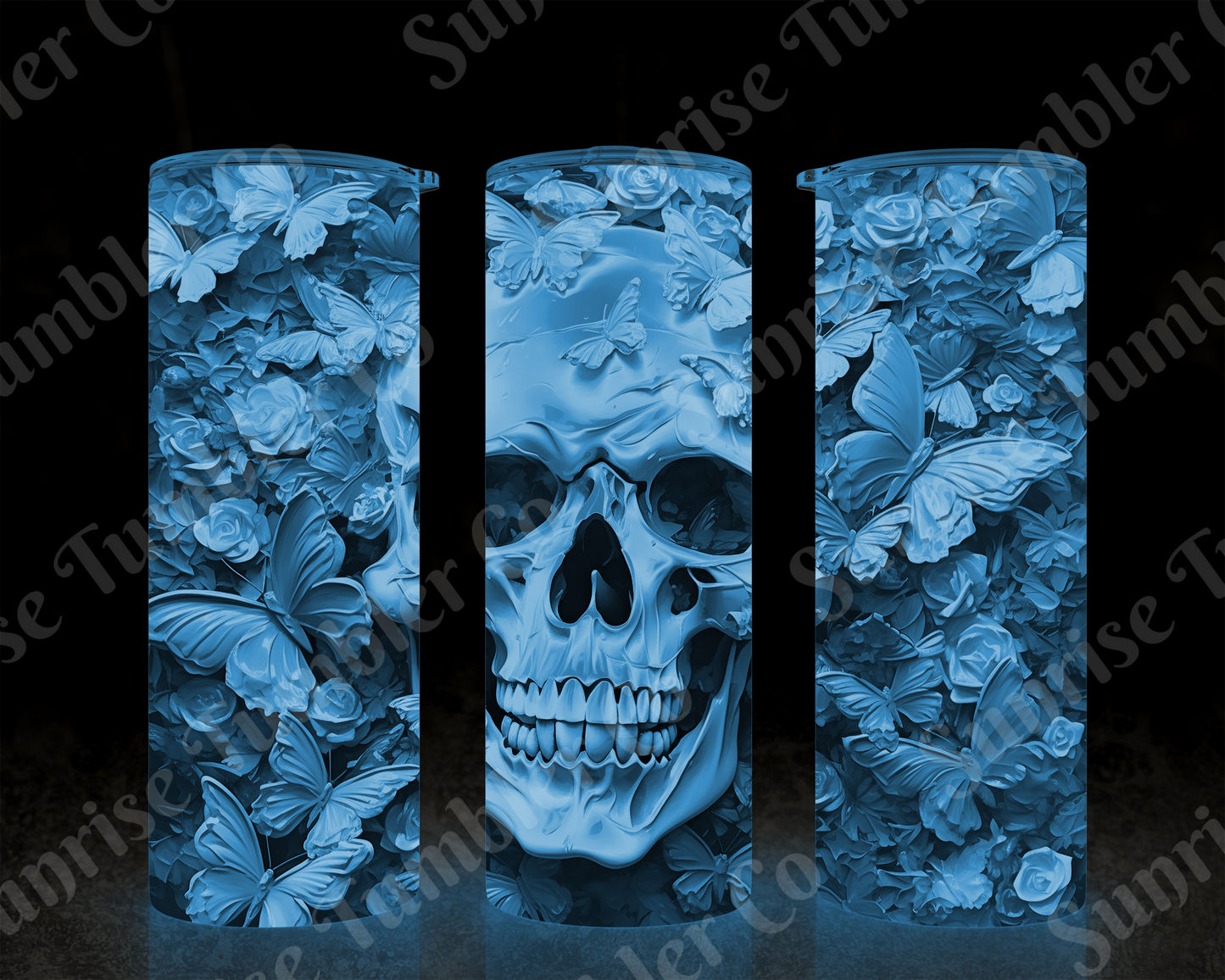 Skulls Variety Part 1 - 20 oz and 30 oz Tumbler (Glow In The Dark Option Available)