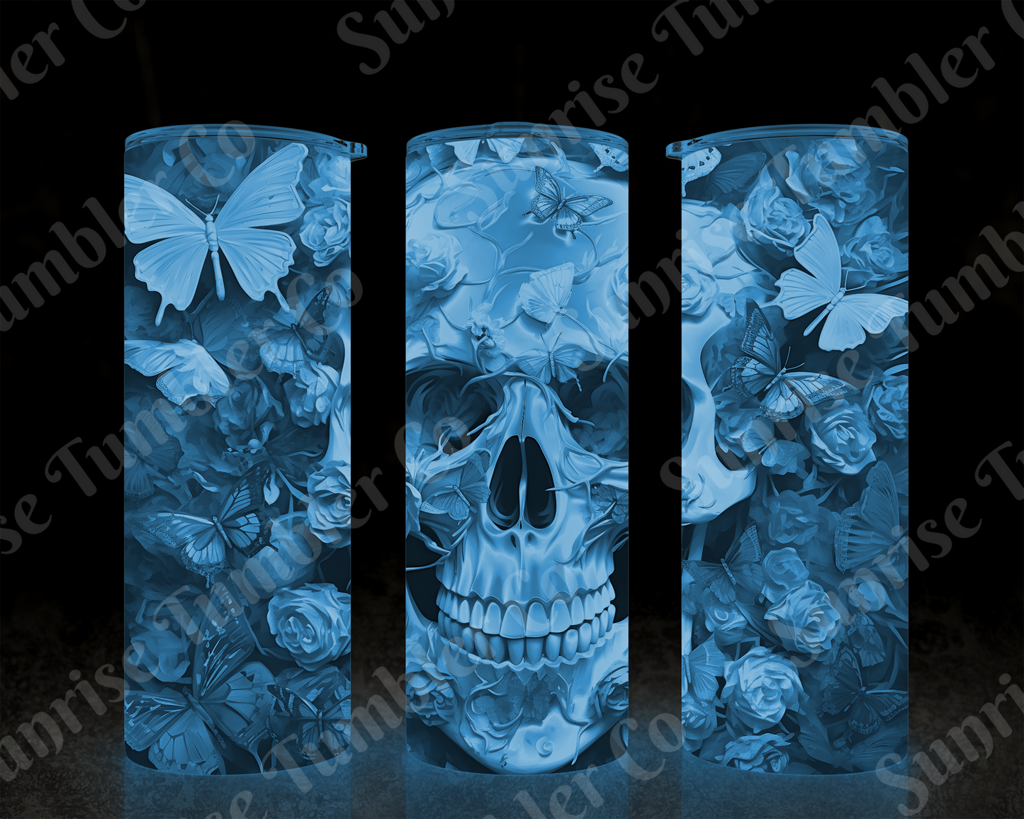 Skulls Variety Part 1 - 20 oz and 30 oz Tumbler (Glow In The Dark Option Available)