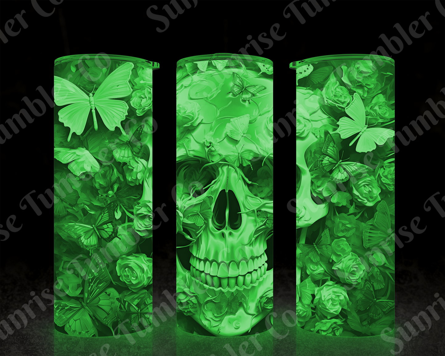 Skulls Variety Part 1 - 20 oz and 30 oz Tumbler (Glow In The Dark Option Available)