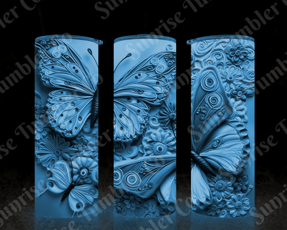 Butterflies Variety Part 3 - 20 oz and 30 oz Tumblers (Glow In The Dark Options Available)