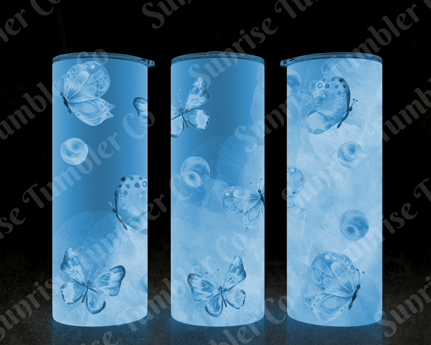 Butterflies Variety Part 2 - 20 oz and 30 oz Tumblers (Glow In The Dark Available)
