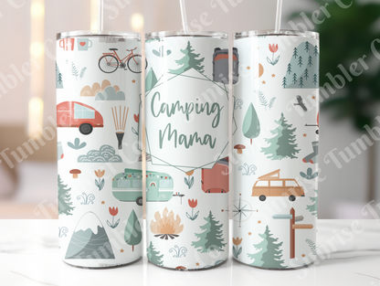 Camping Variety Part 1 - 20oz and 30oz Tumblers (Glow In The Dark Green And Blue Available)