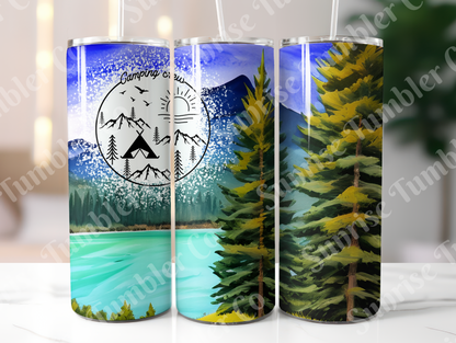 Camping Variety Part 2 - 20oz and 30oz Tumblers (Glow In The Dark Green And Blue Available)
