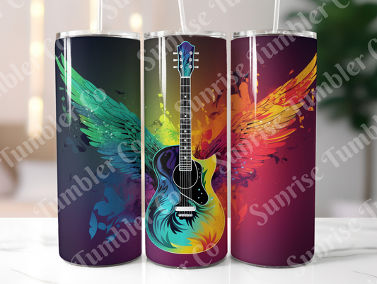 Guitar Variety Part 1 - 20oz and 30oz Tumblers (Glow In The Dark Green And Blue Available)