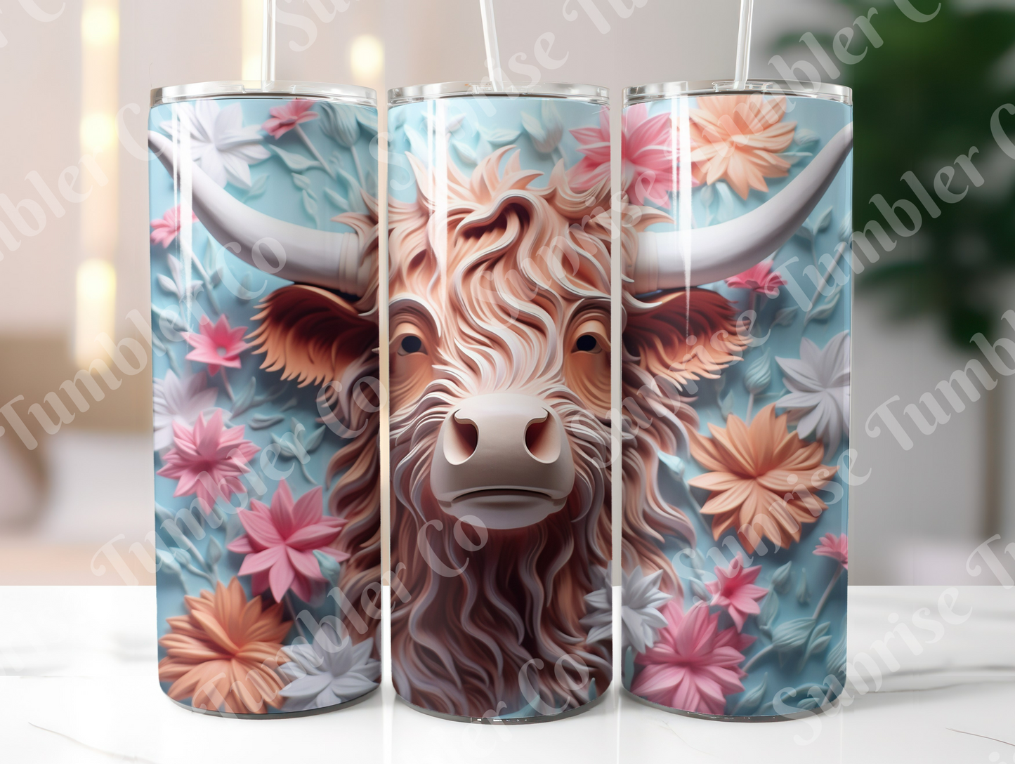 Cow Variety Part 3 - 20oz and 30oz Tumblers (Glow In The Dark Green And Blue Available)