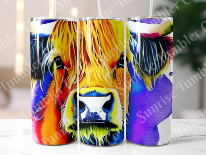 Cow Variety Part 3 - 20oz and 30oz Tumblers (Glow In The Dark Green And Blue Available)