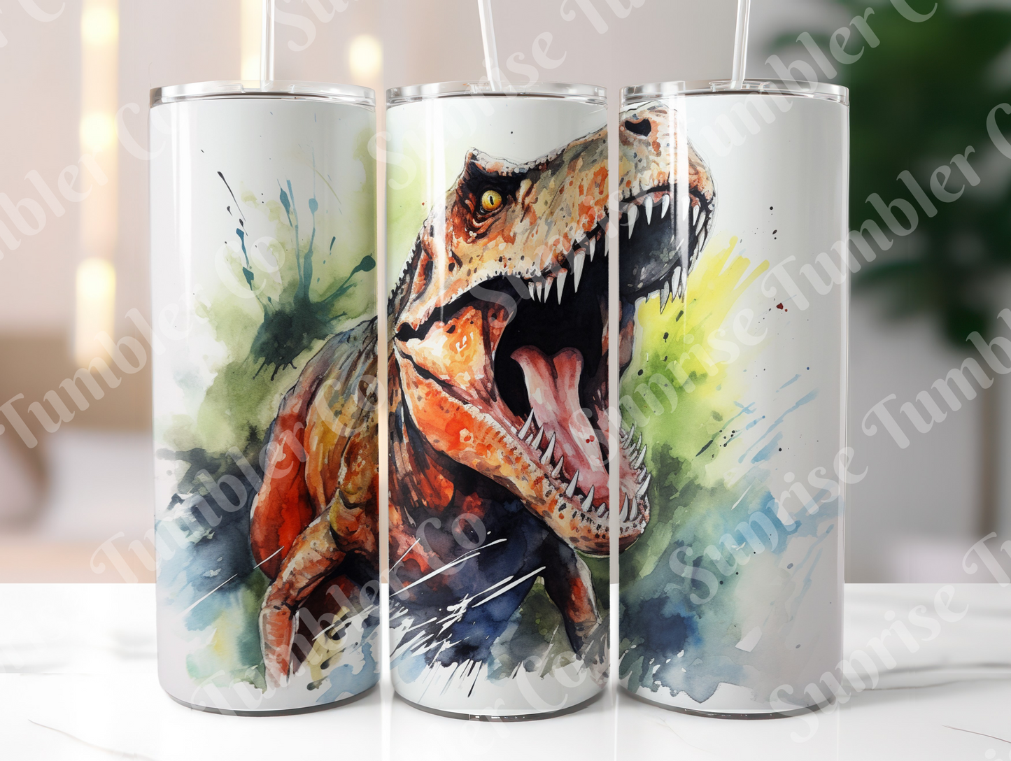 Dinosaur Variety Part 1 - 20oz and 30oz Tumblers (Glow In The Dark Green And Blue Available)