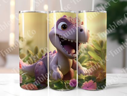 Dinosaur Variety Part 1 - 20oz and 30oz Tumblers (Glow In The Dark Green And Blue Available)