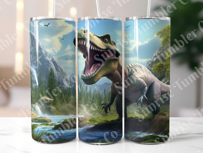 Dinosaur Variety Part 1 - 20oz and 30oz Tumblers (Glow In The Dark Green And Blue Available)