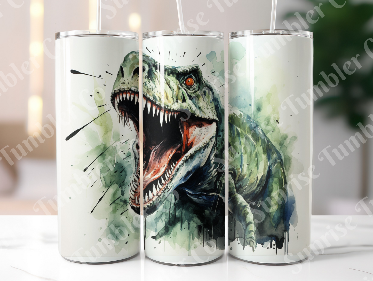 Dinosaur Variety Part 1 - 20oz and 30oz Tumblers (Glow In The Dark Green And Blue Available)