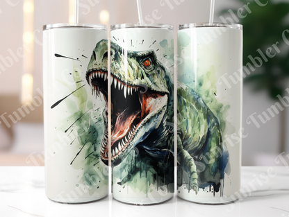 Dinosaur Variety Part 1 - 20oz and 30oz Tumblers (Glow In The Dark Green And Blue Available)