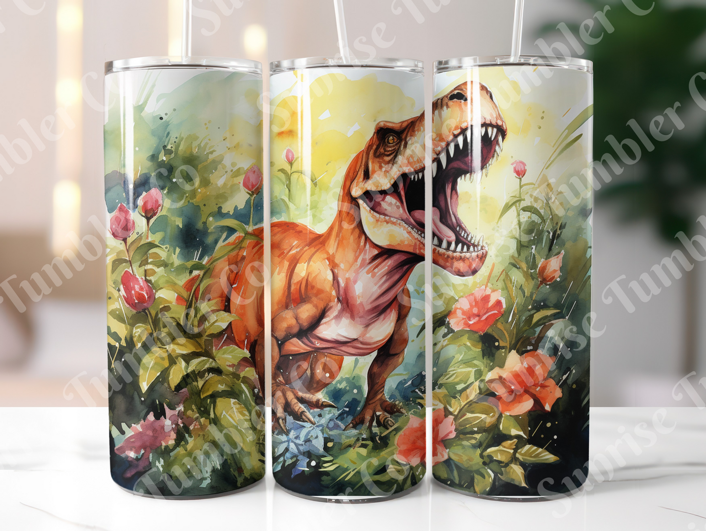 Dinosaur Variety Part 1 - 20oz and 30oz Tumblers (Glow In The Dark Green And Blue Available)