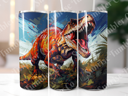 Dinosaur Variety Part 2 - 20oz and 30oz Tumblers (Glow In The Dark Green And Blue Available)