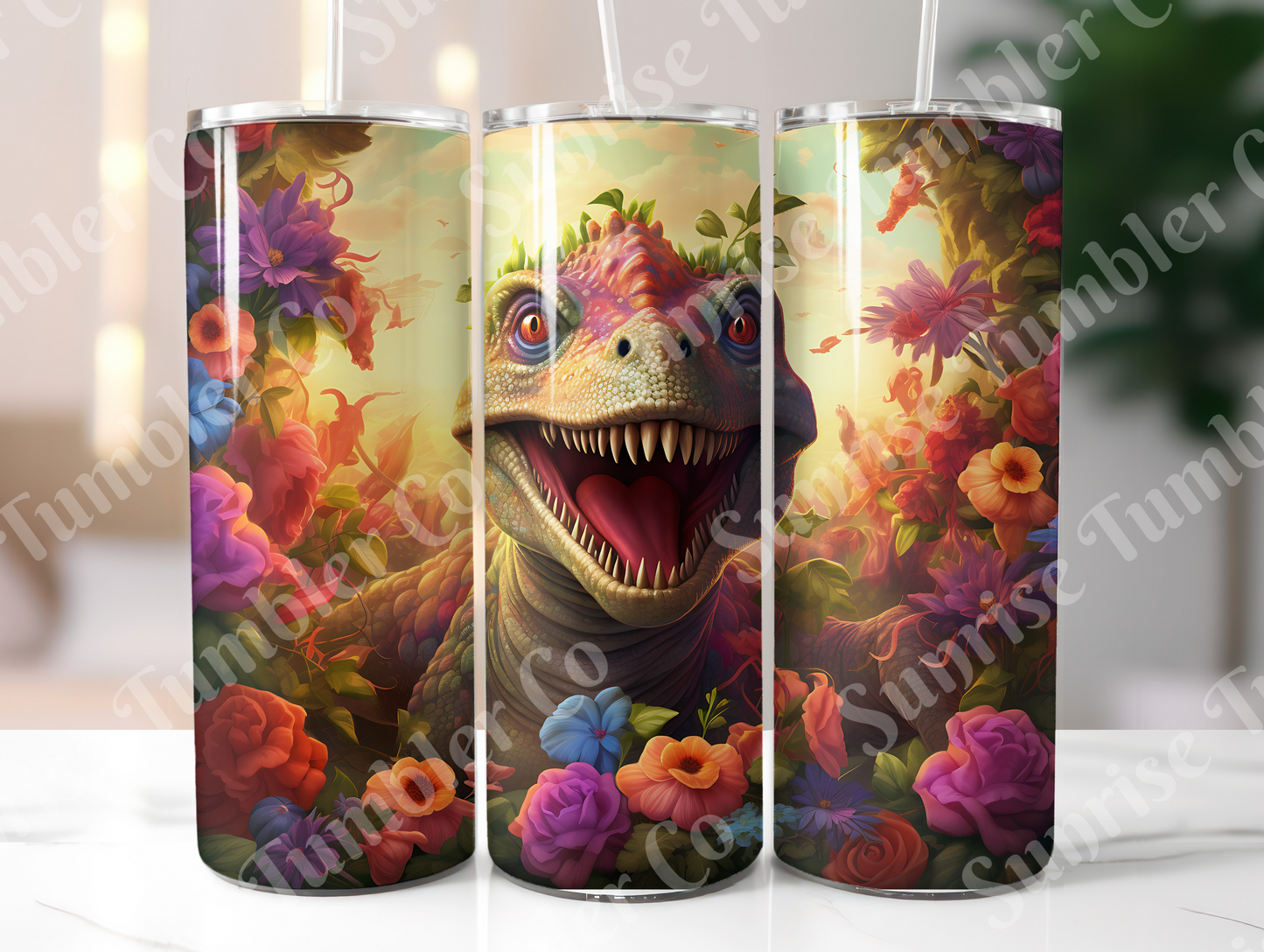 Dinosaur Variety Part 1 - 20oz and 30oz Tumblers (Glow In The Dark Green And Blue Available)