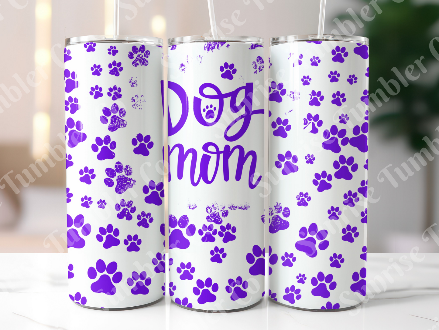 Dog Mom and Dog Dad Variety - 20 oz and 30 oz Tumblers (Glow In The Dark Option Available)