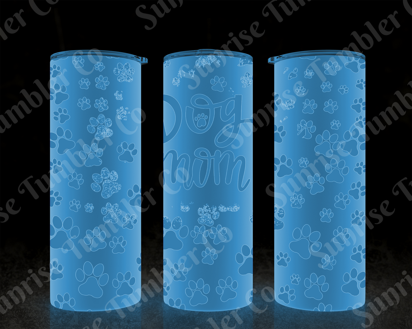 Dog Mom and Dog Dad Variety - 20 oz and 30 oz Tumblers (Glow In The Dark Option Available)
