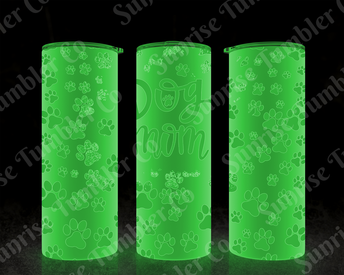 Dog Mom and Dog Dad Variety - 20 oz and 30 oz Tumblers (Glow In The Dark Option Available)