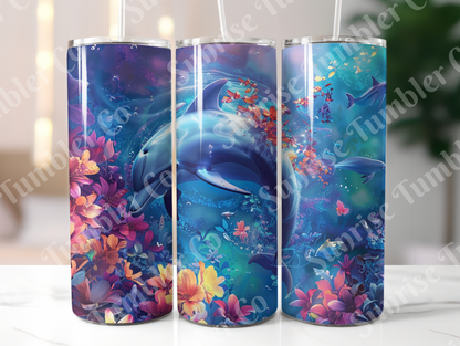 Dolphin Variety - 20oz and 30oz Tumblers (Glow In The Dark Green And Blue Available)