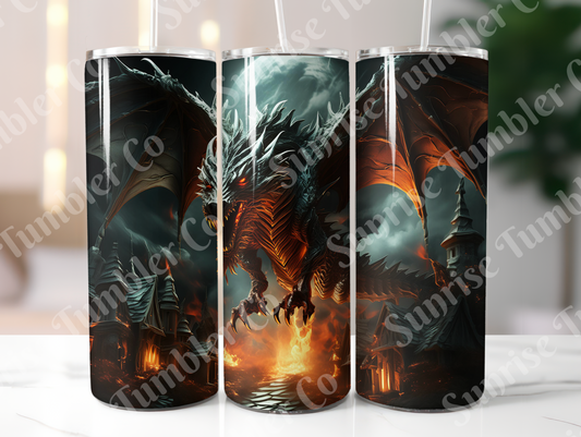 Dragon Variety Part 1 - 20oz and 30oz Tumblers (Glow In The Dark Green And Blue Available)