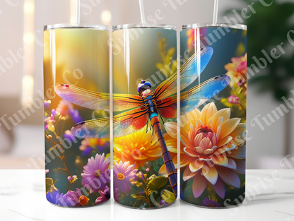 Dragonfly Variety Part 1 - 20oz and 30oz Tumblers (Glow In The Dark Green And Blue Available)
