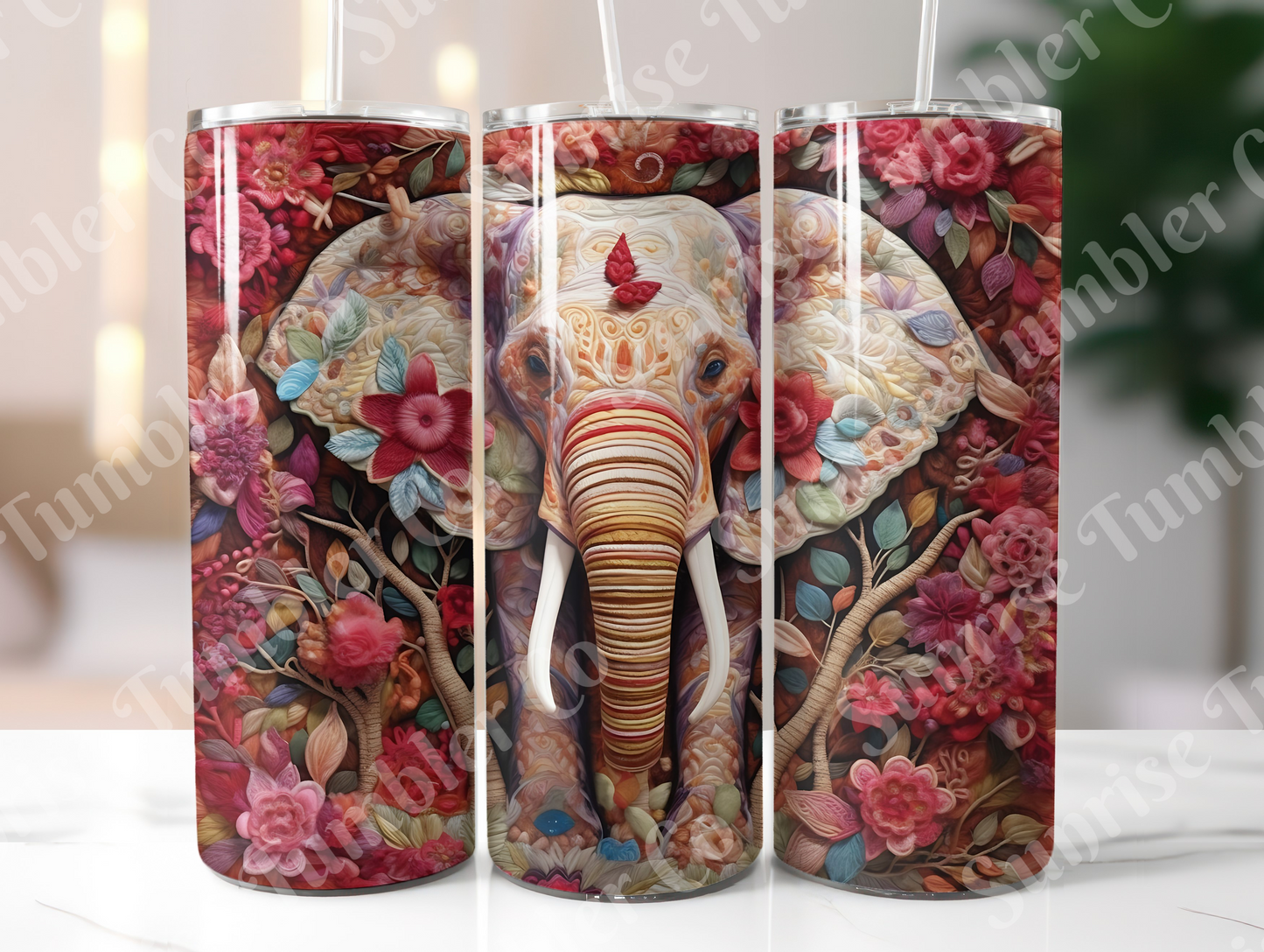 Elephant Variety Part 1 - 20oz and 30oz Tumblers (Glow In The Dark Green And Blue Available)