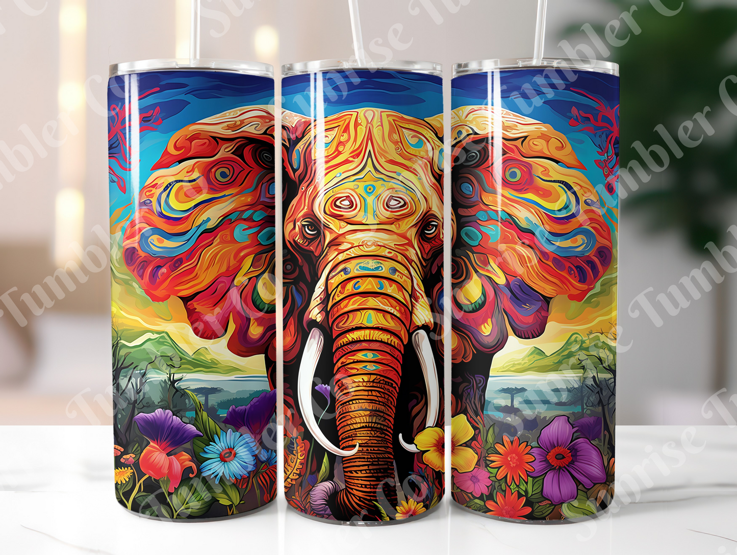 Elephant Variety Part 1 - 20oz and 30oz Tumblers (Glow In The Dark Green And Blue Available)