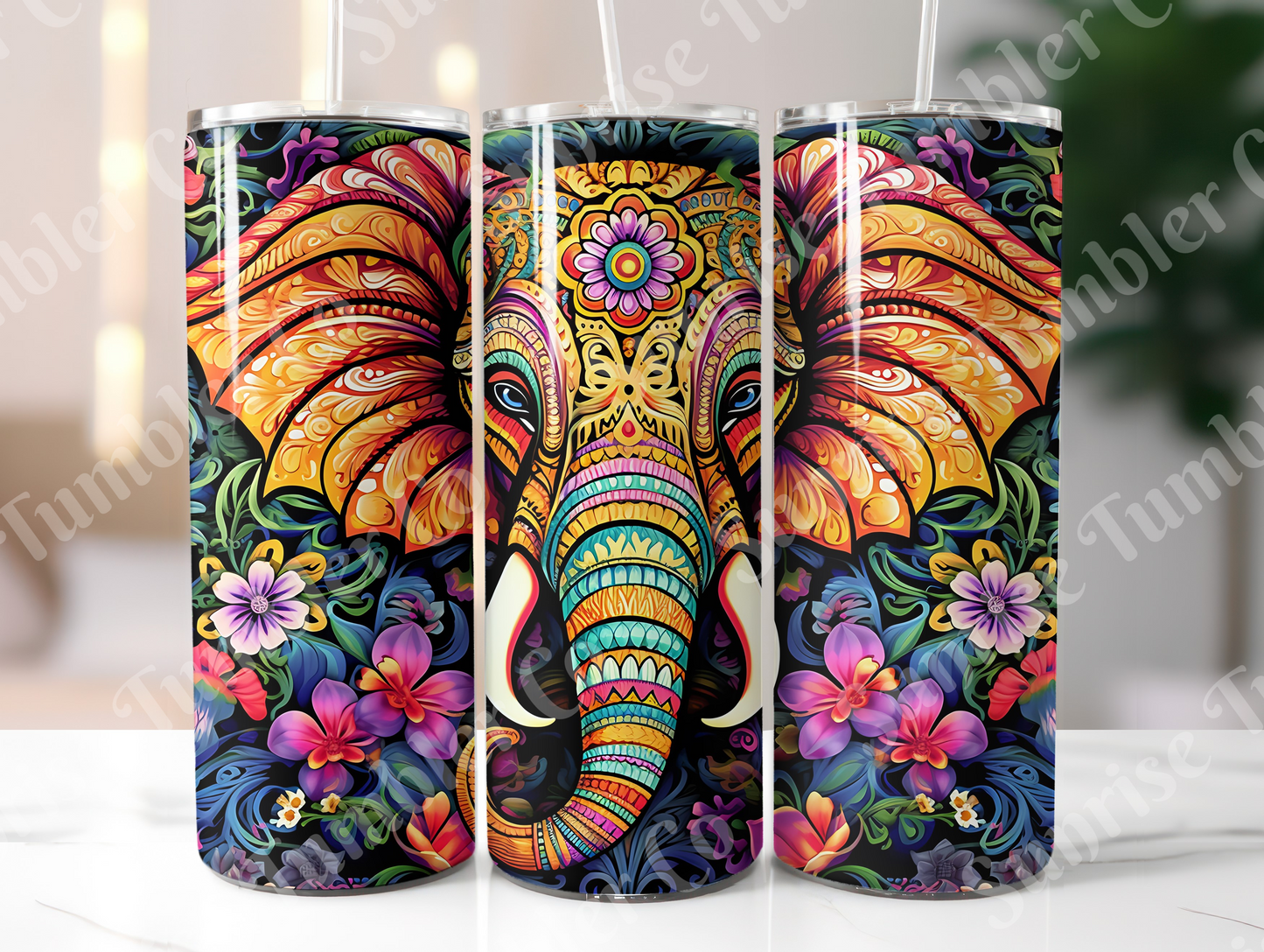 Elephant Variety Part 1 - 20oz and 30oz Tumblers (Glow In The Dark Green And Blue Available)