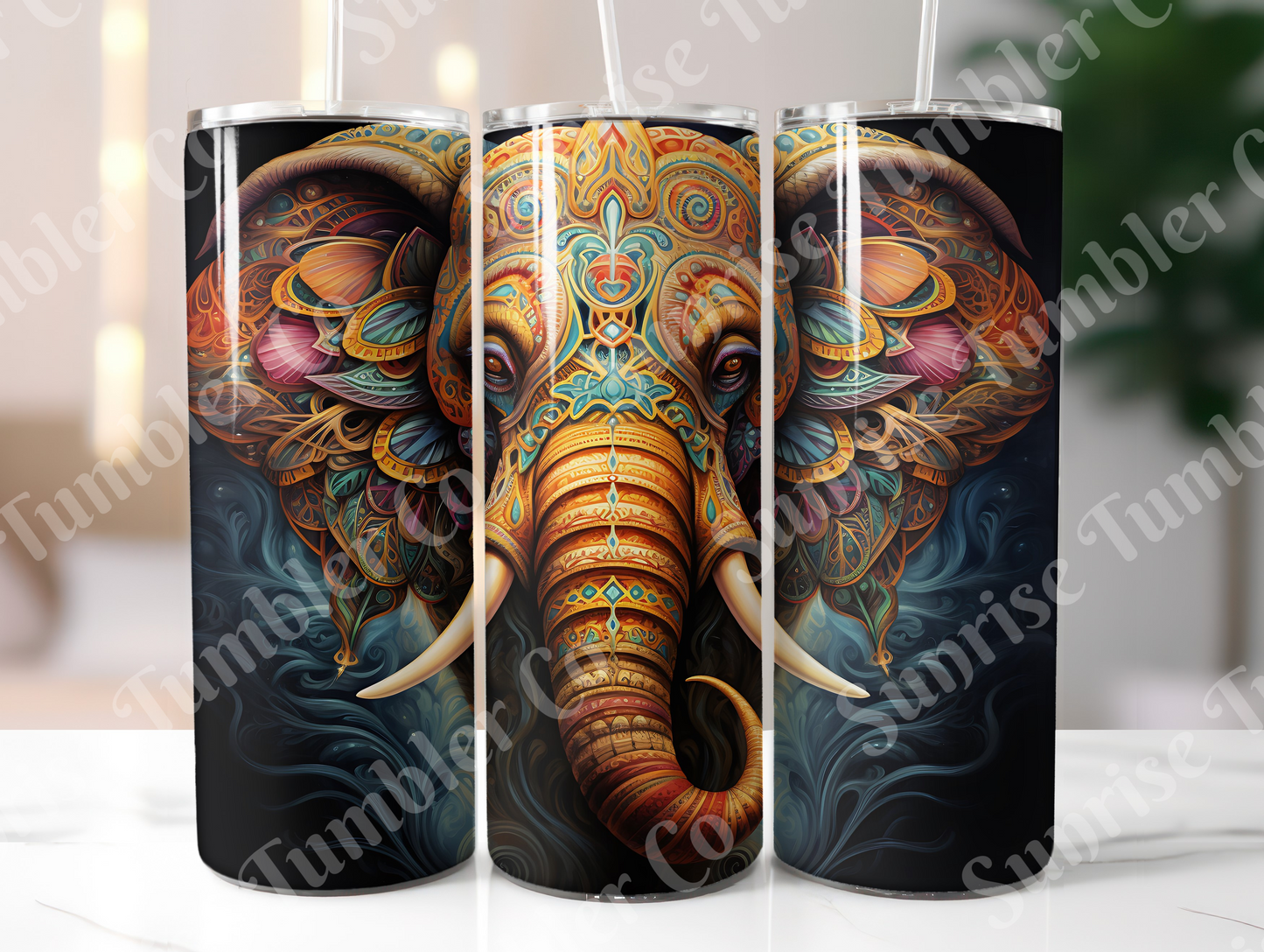 Elephant Variety Part 1 - 20oz and 30oz Tumblers (Glow In The Dark Green And Blue Available)