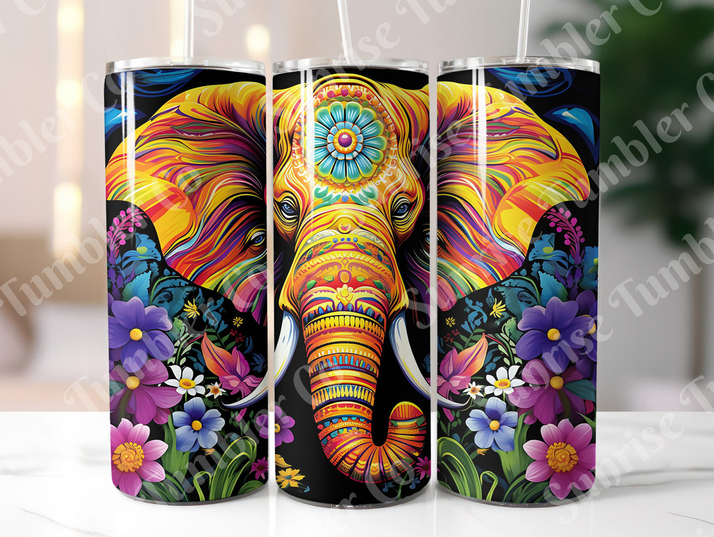 Elephant Variety Part 1 - 20oz and 30oz Tumblers (Glow In The Dark Green And Blue Available)