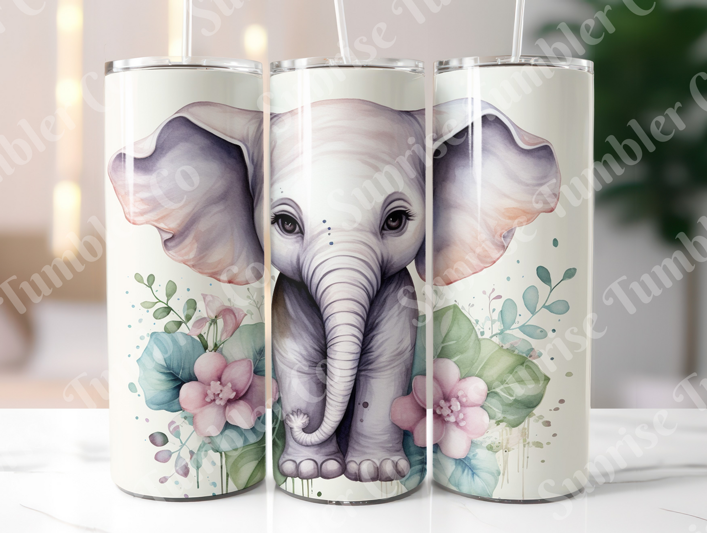 Elephant Variety Part 2 - 20oz and 30oz Tumblers (Glow In The Dark Green And Blue Available)