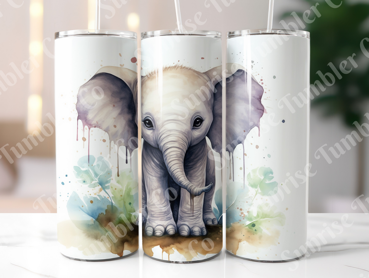 Elephant Variety Part 2 - 20oz and 30oz Tumblers (Glow In The Dark Green And Blue Available)