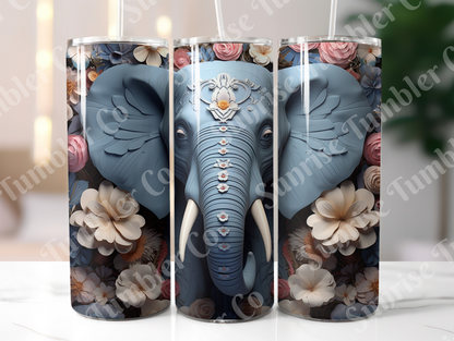 Elephant Variety Part 2 - 20oz and 30oz Tumblers (Glow In The Dark Green And Blue Available)