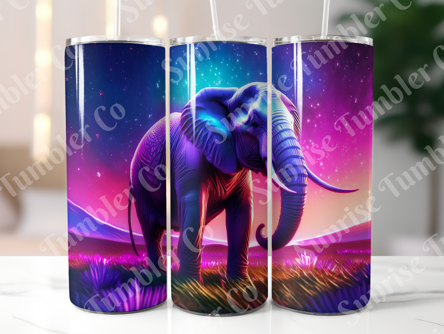 Elephant Variety Part 2 - 20oz and 30oz Tumblers (Glow In The Dark Green And Blue Available)