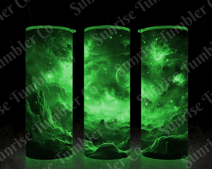 Galaxy and Northern Lights Variety - 20 oz and 30 oz Tumblers (Glow In The Dark Option Available)