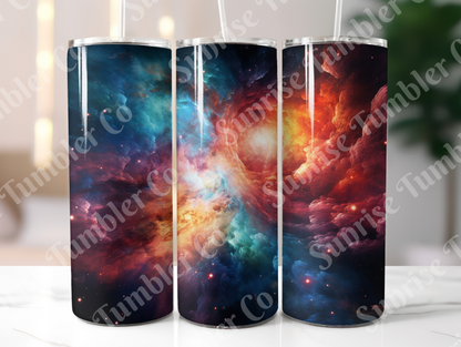 Galaxy and Northern Lights Variety - 20 oz and 30 oz Tumblers (Glow In The Dark Option Available)