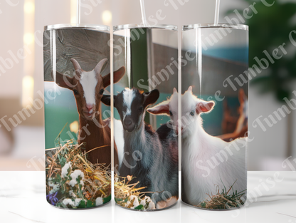 Goat Variety - 20oz and 30oz Tumblers (Glow In The Dark Green And Blue Available)