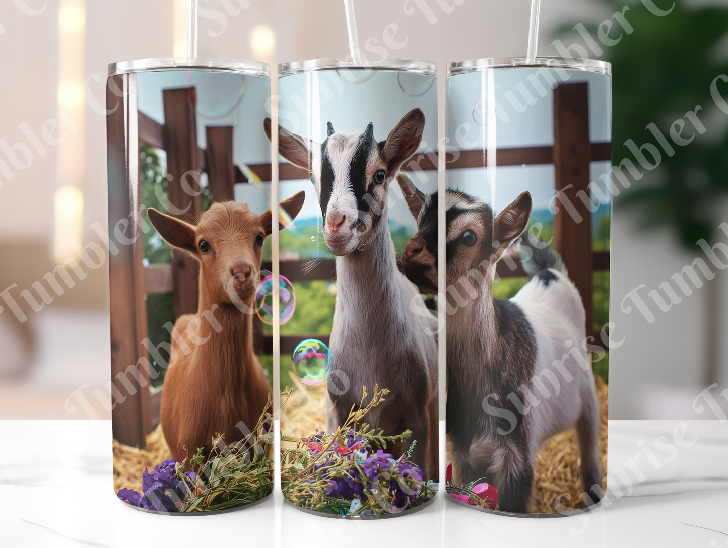 Goat Variety - 20oz and 30oz Tumblers (Glow In The Dark Green And Blue Available)