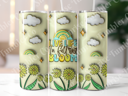 Hippie & Retro Art Variety Part 2 - 20oz and 30oz Tumblers (Glow In The Dark Green And Blue Available)