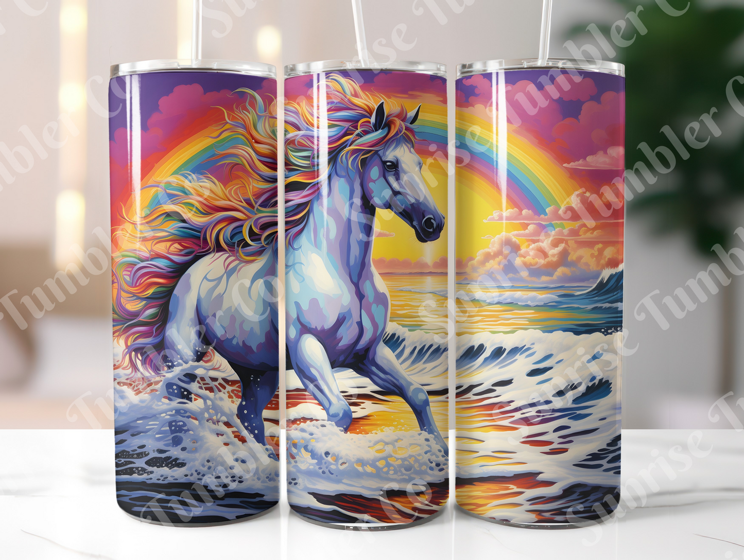 Horse Variety Part 2 - 20oz and 30oz Tumblers (Glow In The Dark Green And Blue Available)
