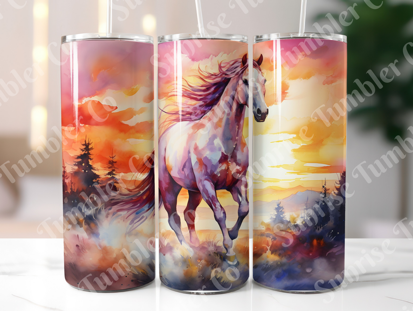 Horse Variety Part 2 - 20oz and 30oz Tumblers (Glow In The Dark Green And Blue Available)