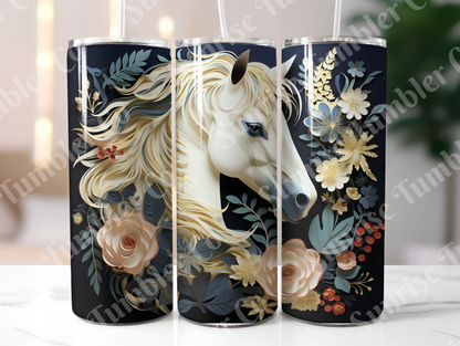 Horse Variety Part 2 - 20oz and 30oz Tumblers (Glow In The Dark Green And Blue Available)