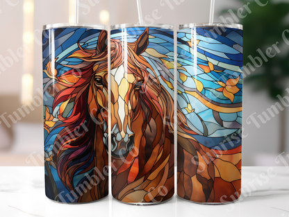 Horse Variety Part 2 - 20oz and 30oz Tumblers (Glow In The Dark Green And Blue Available)