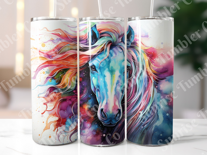 Horse Variety Part 3 - 20oz and 30oz Tumblers (Glow In The Dark Green And Blue Available)