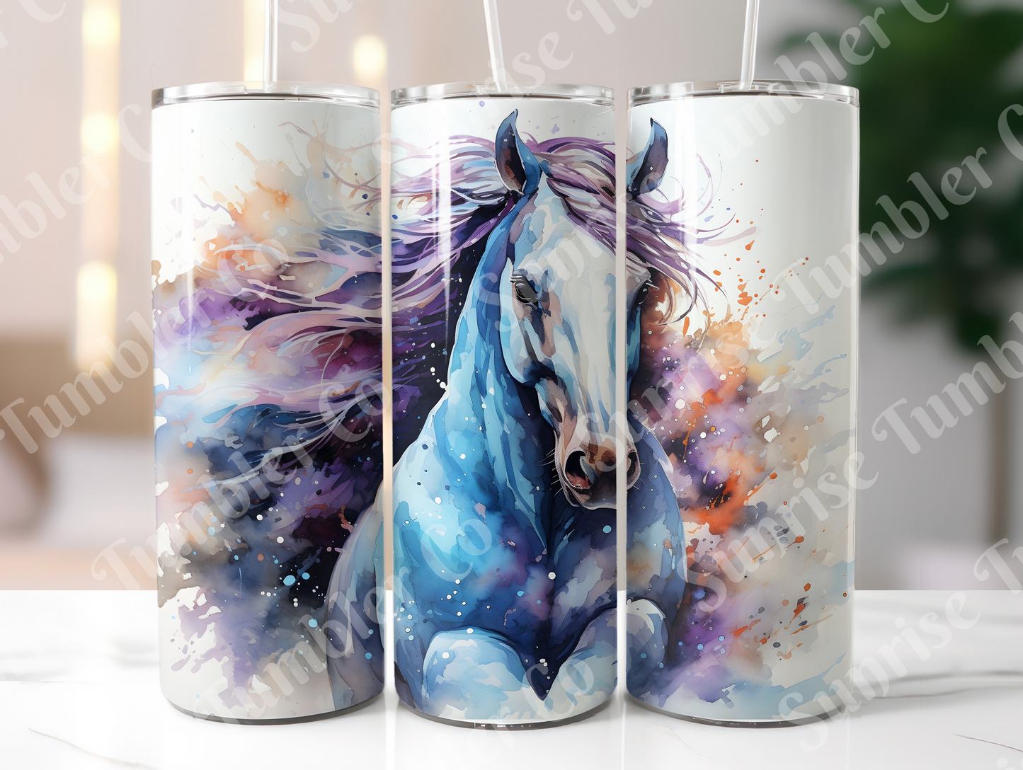 Horse Variety Part 3 - 20oz and 30oz Tumblers (Glow In The Dark Green And Blue Available)