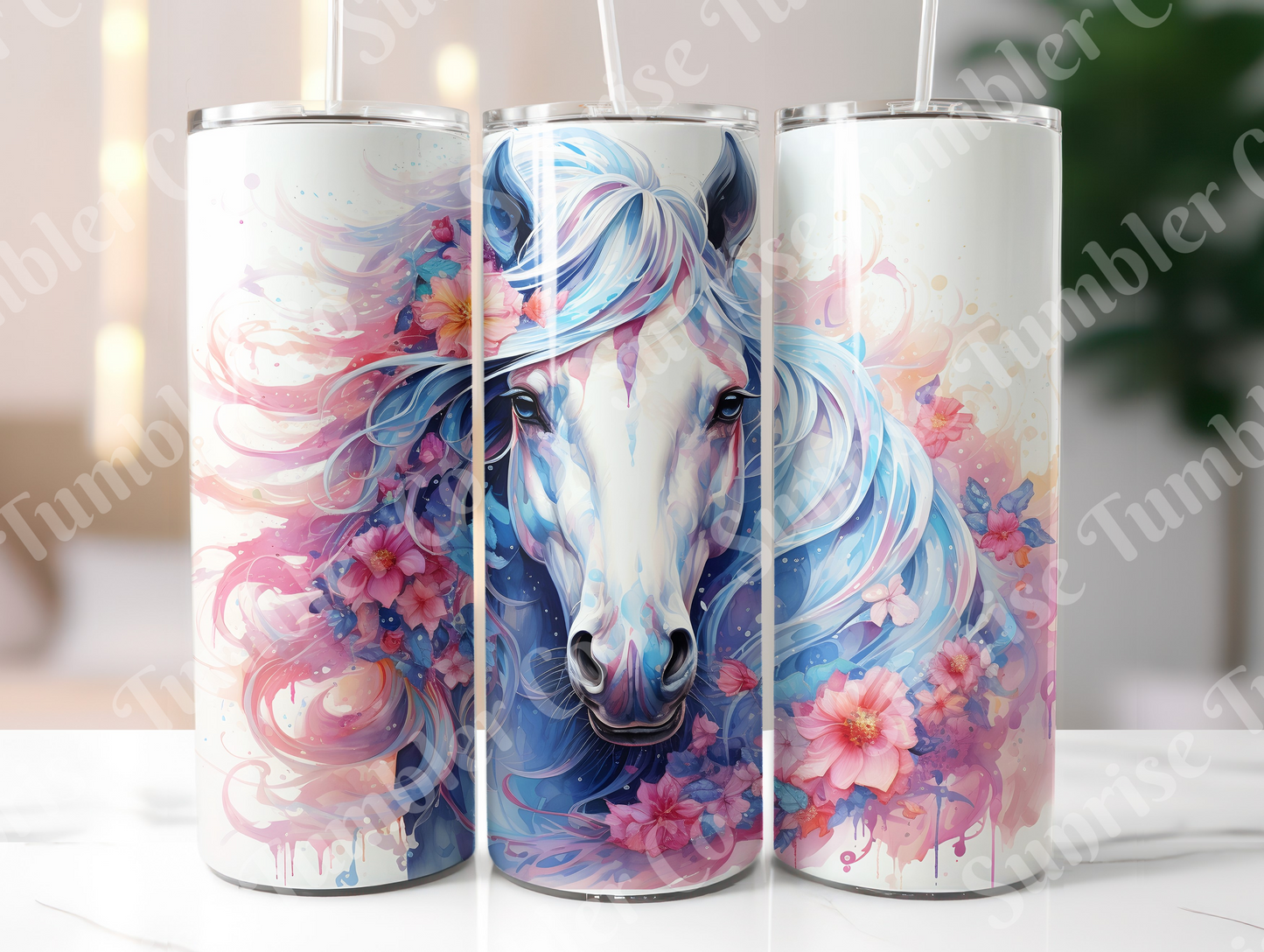 Horse Variety Part 3 - 20oz and 30oz Tumblers (Glow In The Dark Green And Blue Available)