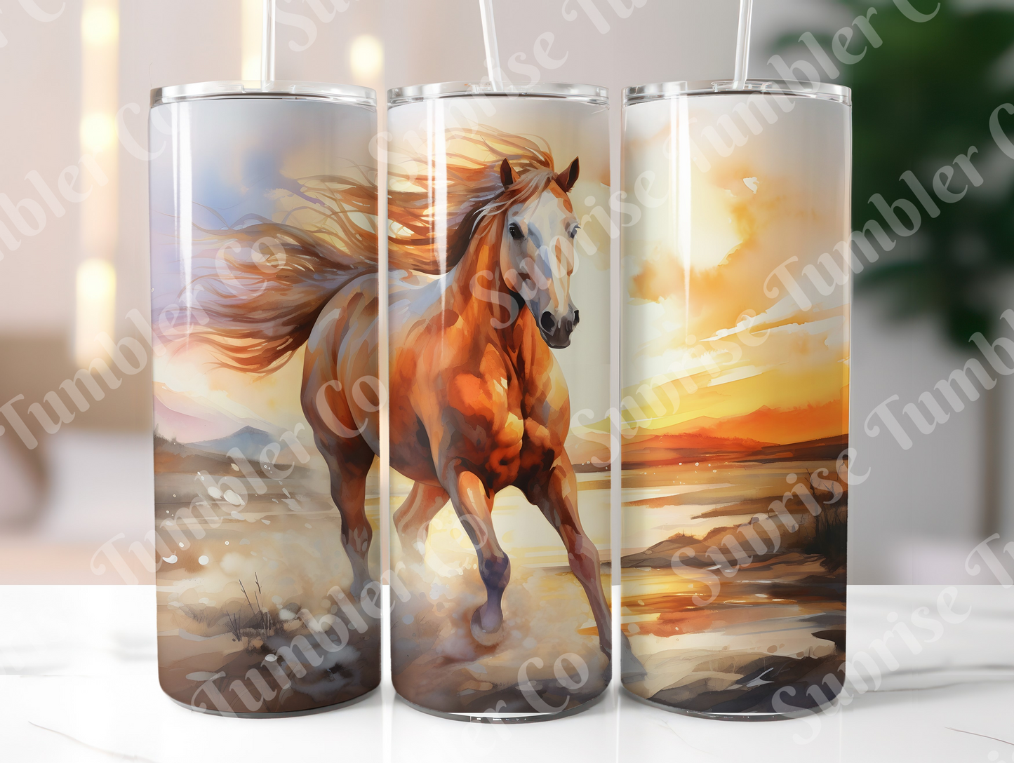 Horse Variety Part 2 - 20oz and 30oz Tumblers (Glow In The Dark Green And Blue Available)