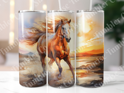 Horse Variety Part 2 - 20oz and 30oz Tumblers (Glow In The Dark Green And Blue Available)
