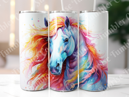 Horse Variety Part 3 - 20oz and 30oz Tumblers (Glow In The Dark Green And Blue Available)