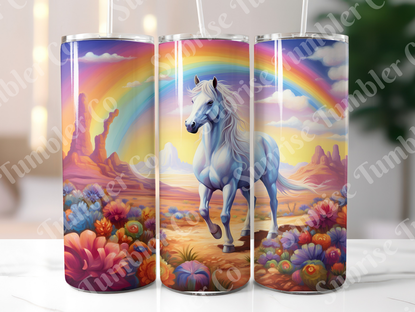 Horse Variety Part 3 - 20oz and 30oz Tumblers (Glow In The Dark Green And Blue Available)